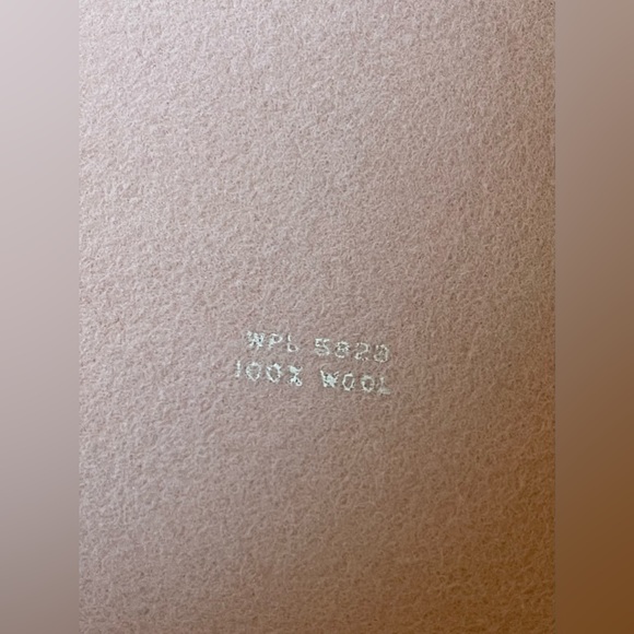 Elegant 100% Wool Wide Brim / Rose / Lace Hat In Dusty Rose-Royal/Derby/Church - Picture 7 of 14